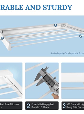Wall Mount Scalable Hanging Rack Collapsible Drying Rack Ba