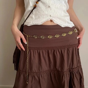 Metal Sunflower Chatelaine Female Adornment 2024 New Summer