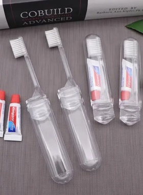 1 PC Portable Mini Travel Toothbrush Toothpaste Set Adult O
