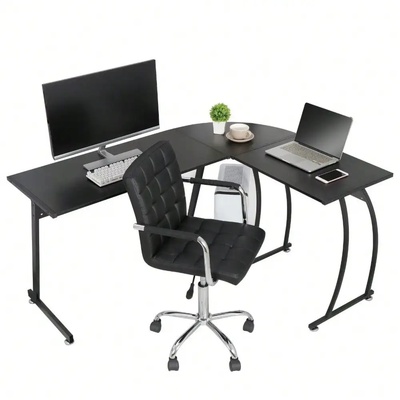 Modern L-Shaped Corner Computer Desk PC Laptop Study Table