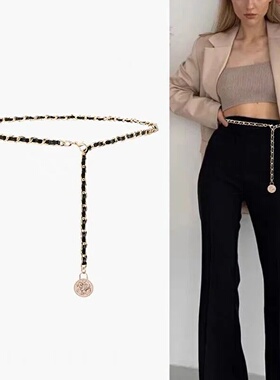 Belts for Women Personality Women Chain Belt Punk Rock Meta