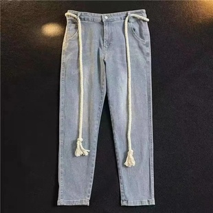 Women Man Luxury Design Thick Rope Belt Vintage Ins Style