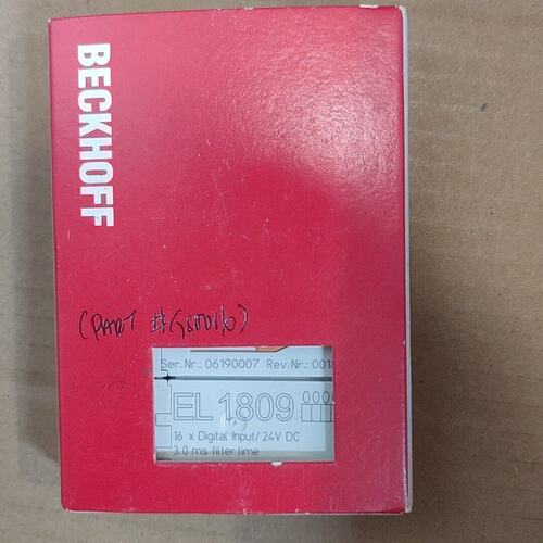 议价BEHOFF倍福EL1809模块，全新原装正品，德国制造