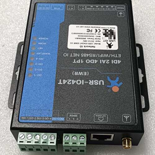 议价全新USR-IO424T-EWR V2IO控制器继电器以