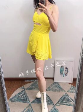 两色入 先锋街头 造型单品2026夏季新款女装甜美吊带高腰连体短裤