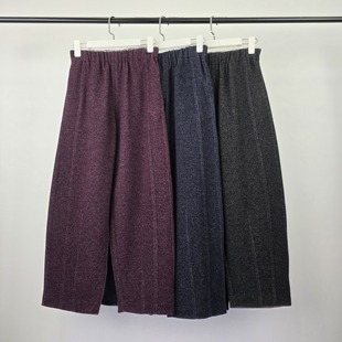 真丝羊毛混纺九分弯刀裤 JZD08112683 双12宠粉节