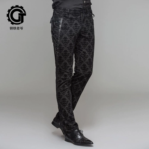 Осенние демисезонные хлопковые ретро штаны для отдыха, европейский стиль, высокая талия