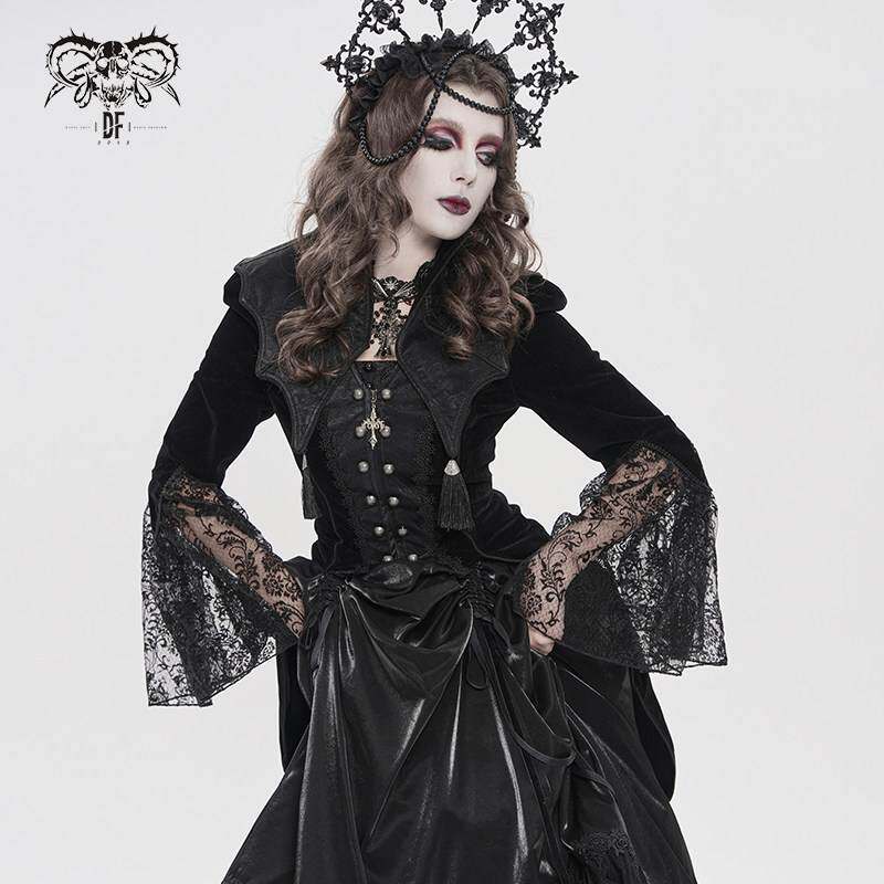 Devil Fashion恶魔时尚哥特暗黑女装哥特宫廷风燕尾外套CT277