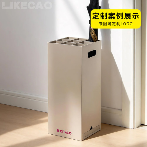 likecao简约方形9格雨伞架门口雨伞收纳架商铺雨伞存放架