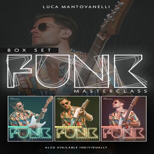 Funk Masterclass Box Set Luca Mantovanelli 3套放克吉他教程