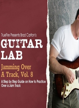 TrueFire Guitar Lab Jamming Over A Track Vol.8 Brad Carlton
