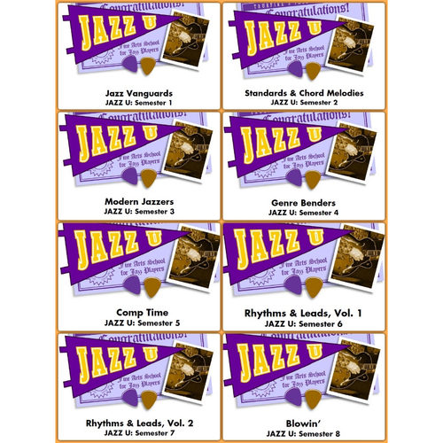 TrueFire Jazz University Guitar 1-8全套爵士吉他完整教程+音谱
