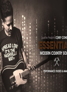 TrueFire Essentials Modern Country Soloing Corey Congilio
