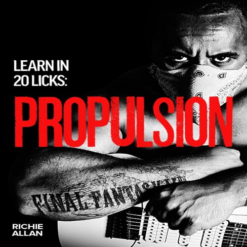 Learn In 20 Licks Propulsion Richie Allan摇滚吉他乐句+音视谱