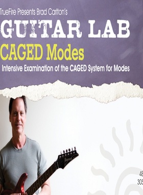 TrueFire Guitar Lab CAGED Modes Brad Carlton 吉他调式教程+音