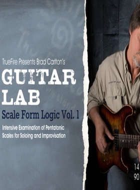 TrueFire Guitar Lab Scale Form Logic Vol.1 Brad Carlton +音