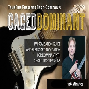 CAGED 吉他属七和弦指板即兴 Dominant Carlton 音 Brad TrueFire