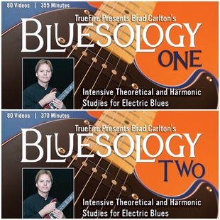 TrueFire Bluesology Brad Carlton 2套布鲁斯吉他教程+音视谱