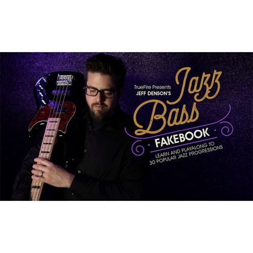 TrueFire Jazz Bass Fakebook Jeff Denson 爵士贝斯独奏+音视谱