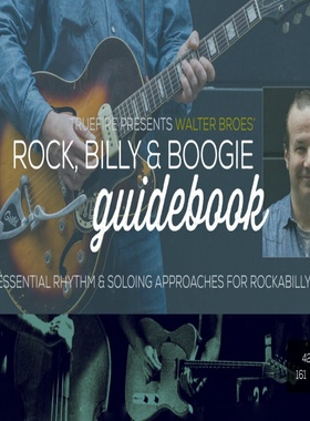 TrueFire Rock Billy & Boogie Guidebook Walter Broes 摇滚吉他