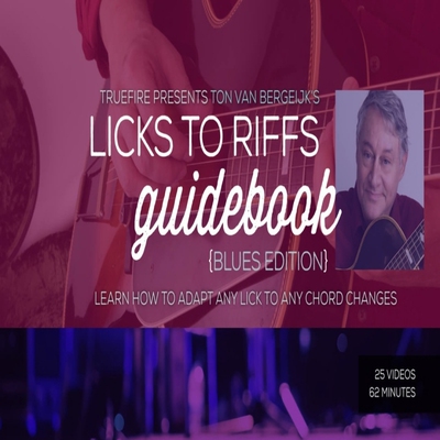 TrueFire Licks to Riffs Guidebook Blues Ton Van Bergeijk蓝调