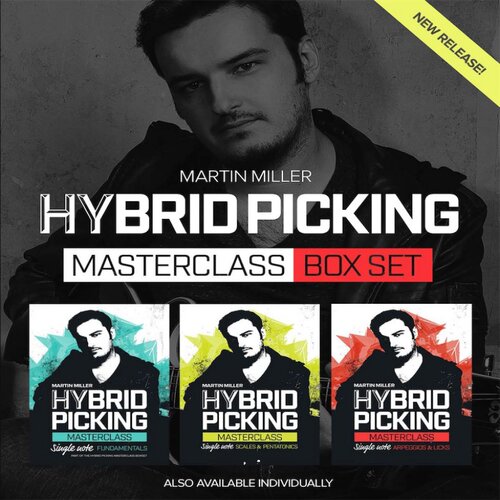 Hybrid Picking MasterClass Martin Miller 3套中文吉他混合拨弦