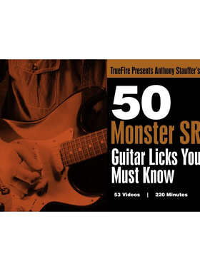 TrueFire 50 Monster SRV Guitar Licks Anthony Stauffer 布鲁斯