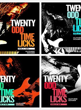20 Odd Time Licks Boxset Guthrie Govan 4套JTC单数拍吉他乐句