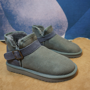 冬季真皮羊皮毛一体雪地靴  短筒靴 保暖棉靴65-10