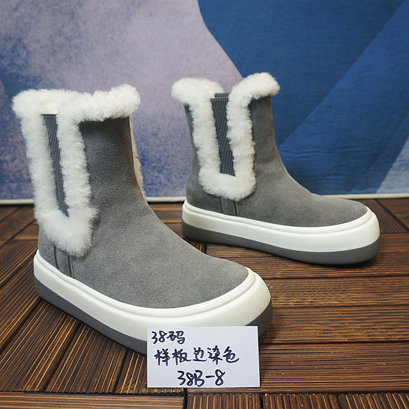 38码断码样板超值处理（看说明）真皮羊毛女士雪地靴冬季保暖棉鞋