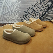 看说明 真皮牛皮羊毛女士雪地靴平跟样板鞋 超值冬季 保暖靴25