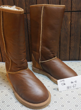 （看说明）38码孤品断码真皮羊毛女士雪地靴冬季保暖超值福利多款