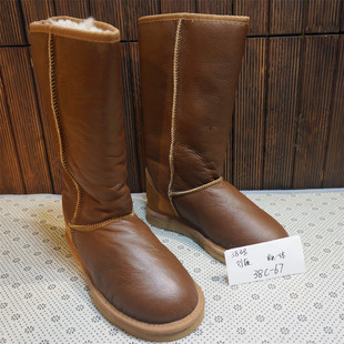 真皮羊毛女士雪地靴冬季 孤品断码 38码 保暖超值福利多款 看说明