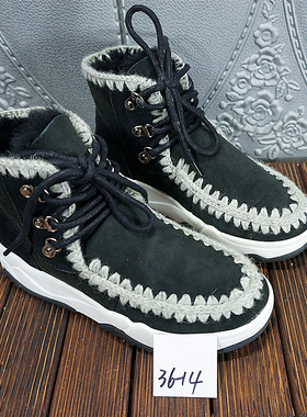 36码  断码鞋 样板鞋处理 真皮羊皮毛一体雪地靴   年底福利清仓