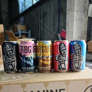 满6个包邮美国进口精酿啤酒罗格坏家伙帝国IPA榛子棕色艾尔