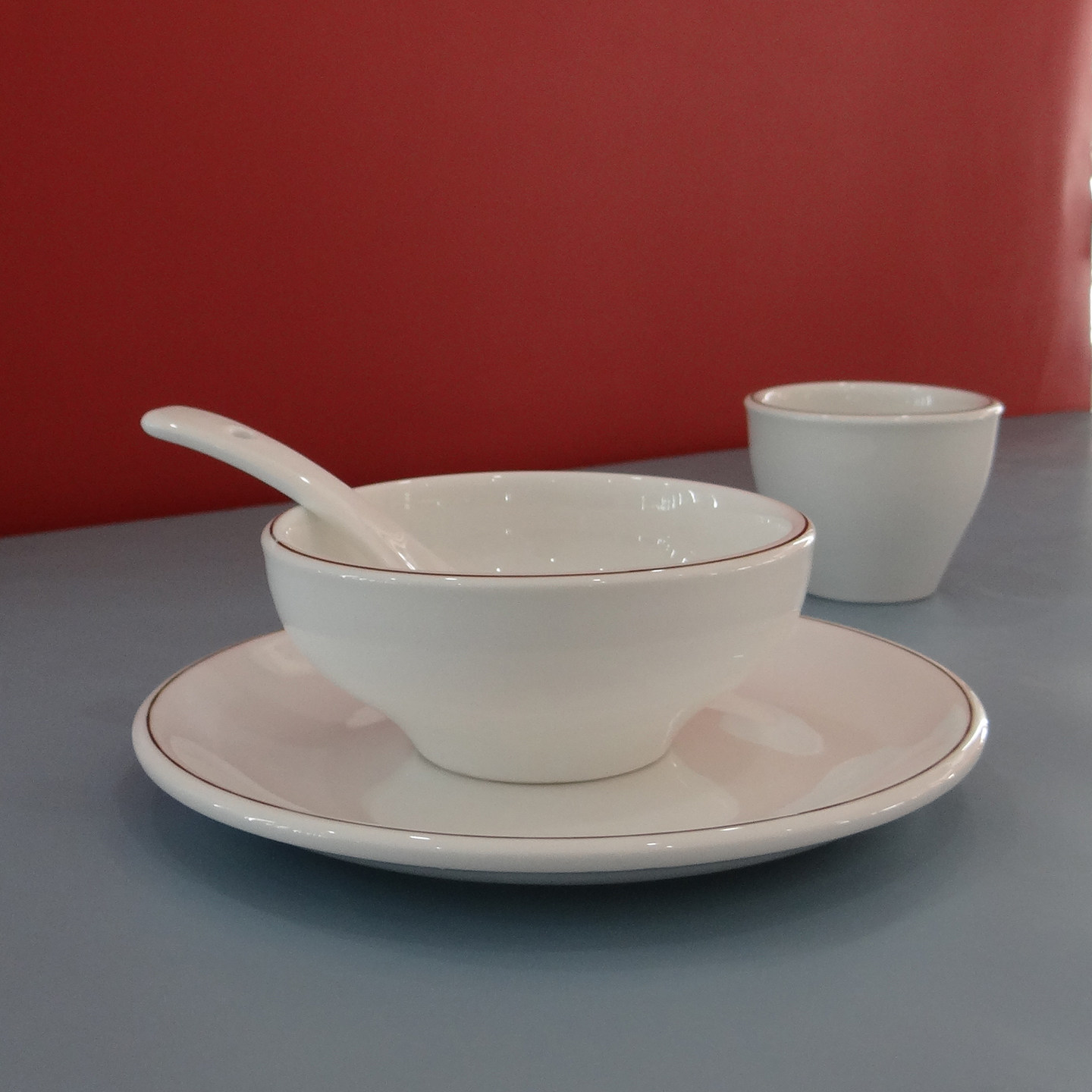 摆台餐具酒店饭店餐饮用餐具加厚釉下彩盘碗杯勺筷料碟自由组合