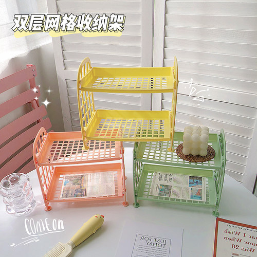ins双层桌面置物架宿舍神器书