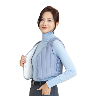 秋冬羽绒棉马甲女士短款打底贴身保暖棉背心轻薄内穿修身内胆坎肩