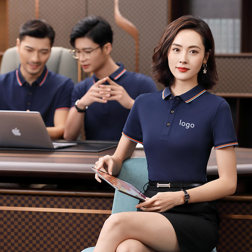 夏季饭店餐厅服务员工作服装定制