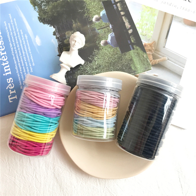 韩版简约基础款色系高弹力发圈