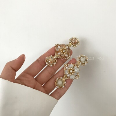 人间富贵花巴洛克发夹新款潮水钻