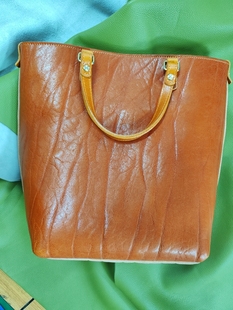 Good 真皮头层牛皮包复古大容量托特包 style西西订制单肩手提女款