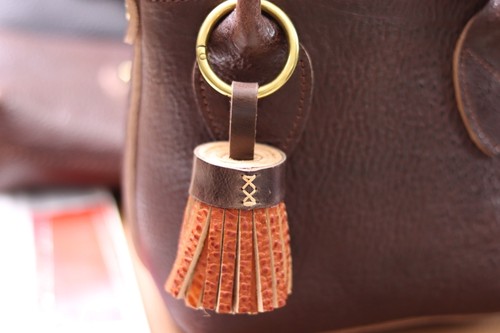 原创植鞣皮DIY挂饰 流苏挂件 真皮包包配饰 钥匙扣配饰 创意礼品