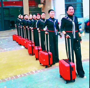 行李箱春秋航空登机箱男女小型轻便拉杆箱包16寸18旅行箱定制logo