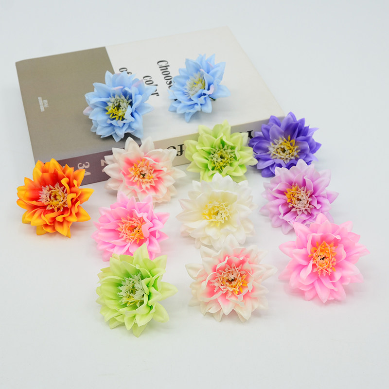 松针牡丹花朵7cm小菊花古装头饰少数民族簪花制作花环插花手工DIY