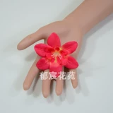 Шапка ручной работы, аксессуар для волос для невесты, декор, орхидея, в цветочек