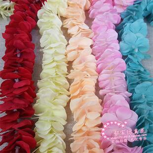 仿真洋兰花串婚礼幸福庭绣球花条婚庆道具绢花串绣球洋兰条加密