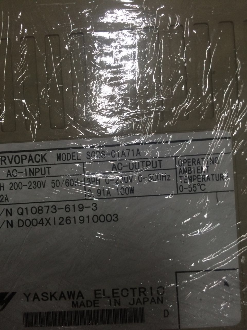 SGDS-01A71A安川驱动器二手进口驱动器 专业销售维修一体化