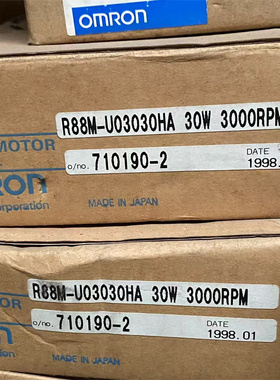 议价R88M-U03030HA 库存全新 欧姆龙伺服电机