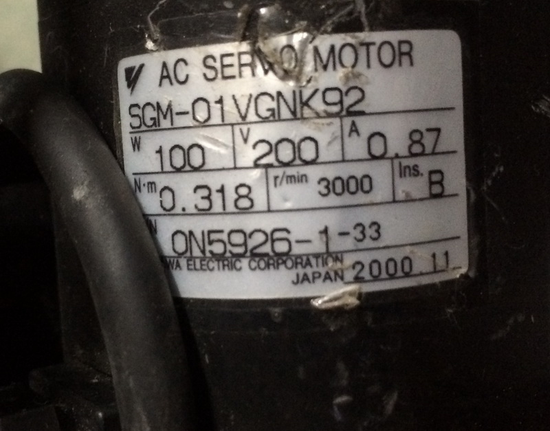 二手SGM-01VGNK92电机安川